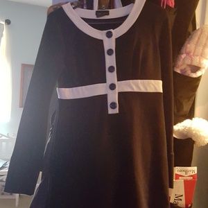 New Blue Dress with Button, s